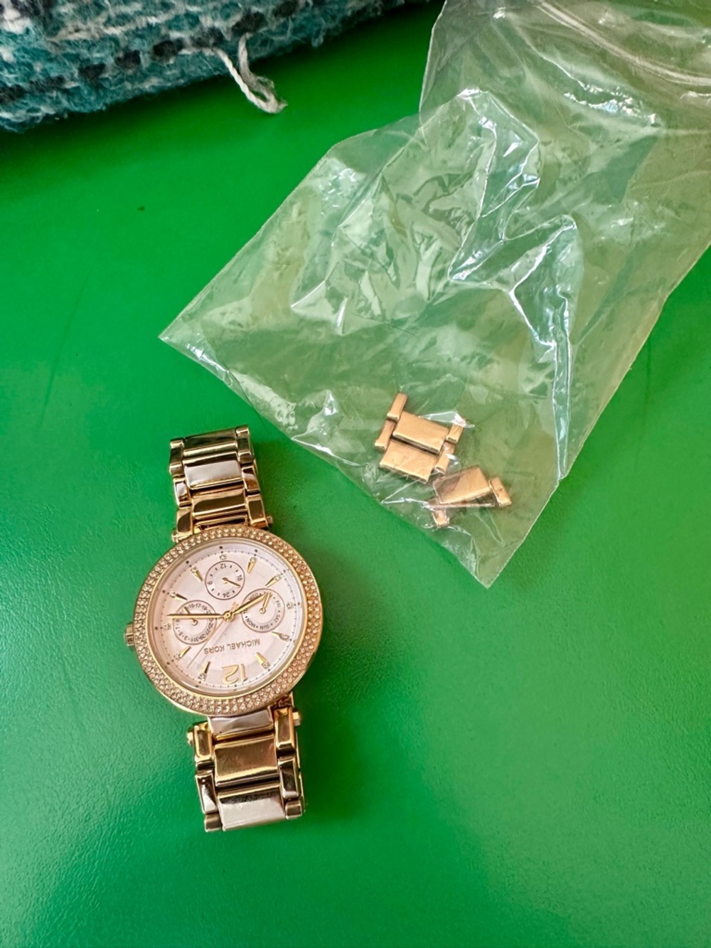 Michael Kors Gold Crystal-Trim Multifunction Women's Watch - Picture 3 of 3